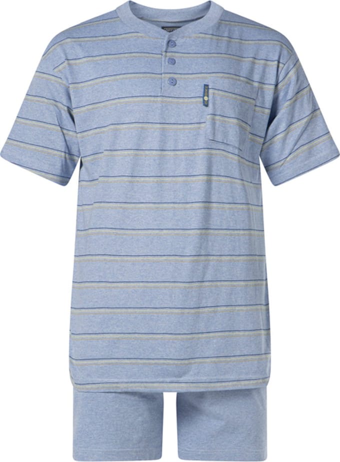 Outfitter - heren shortama 412461 - blauw - maat M