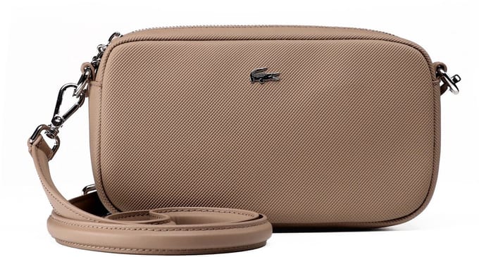 LACOSTE Schoudertas Daily City Crossover Bag Taupe