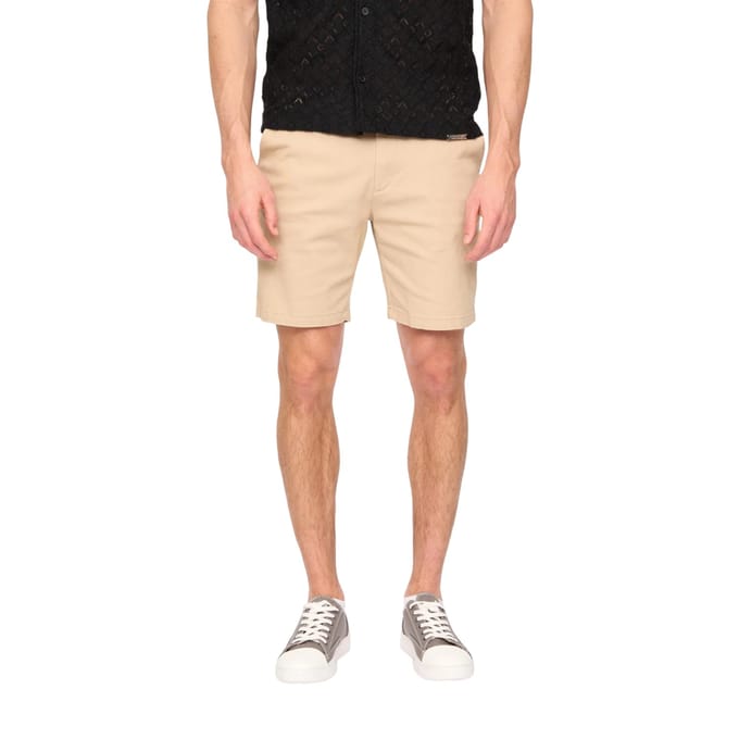 Duck and Cover Heren Everett Chino Shorts (Stone)