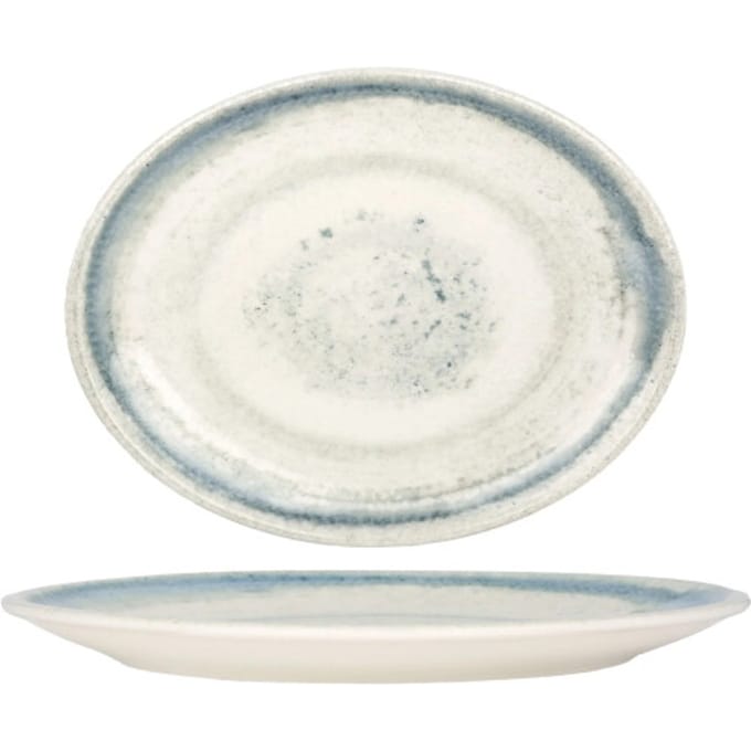 Bonna Serveerschaal - Rivus Line - Porselein - 36x28 cm - set van 2