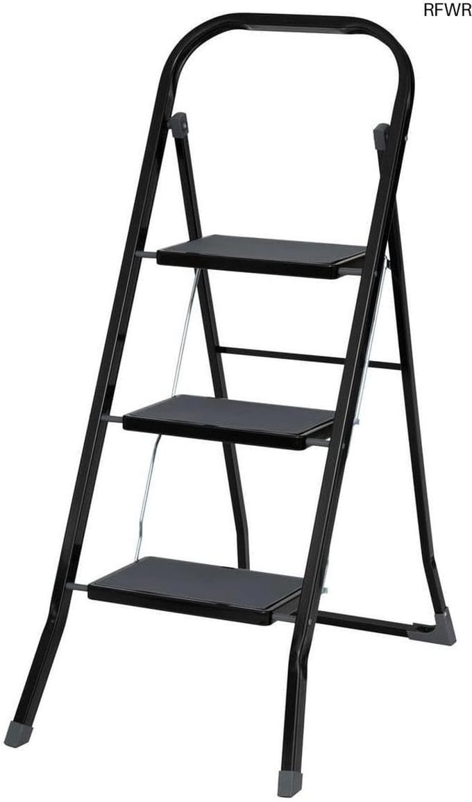 RFWR® Trapladder met 3 niveaus van gelegeerd staal, max. 150 kg