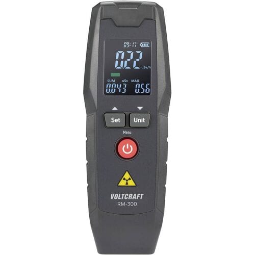 VOLTCRAFT RM-300 Geigerteller Straling: Bèta, Gamma, Röntgen Akoestisch signaal