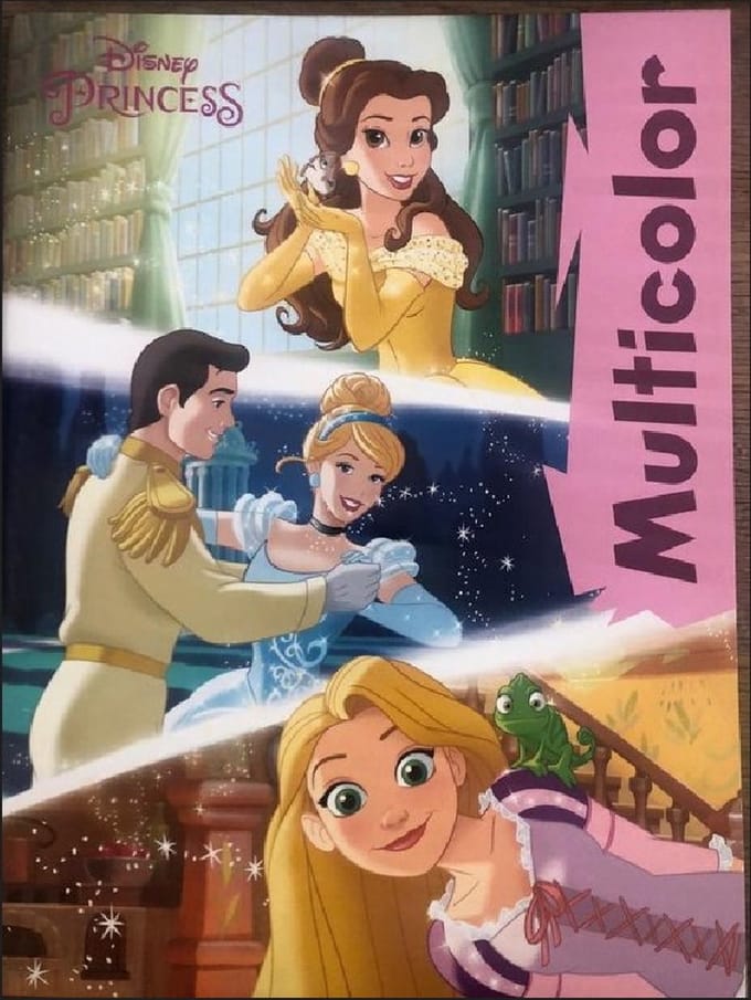 kleurboek disney princess met voorbeelden in kleur
