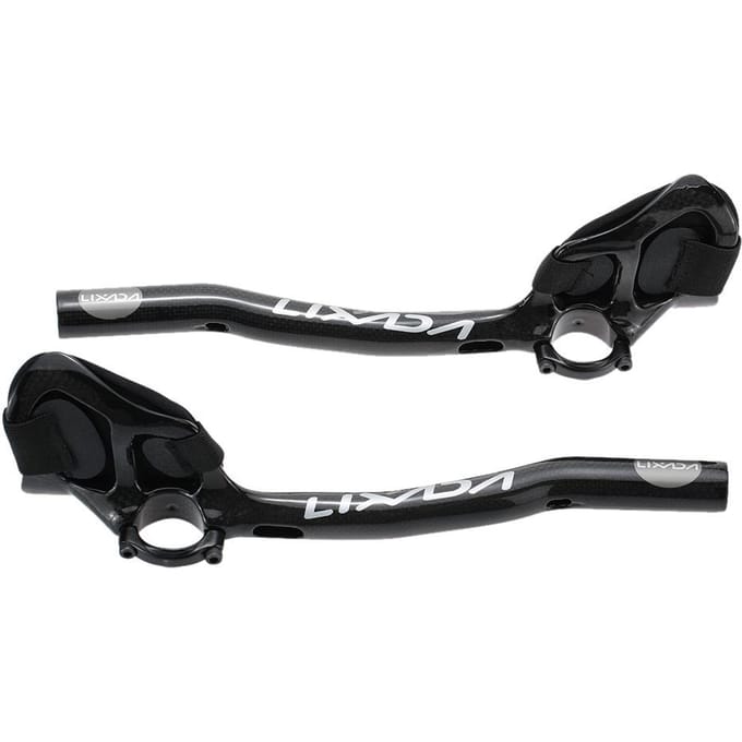 Lixada Carbon Racefiets Fiets Aero Bar Rest Stuur Aerobar 31.8mm grijs