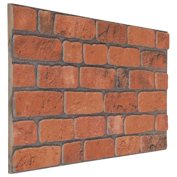 vidaXL - Wandpanelen - 10 - st - 100 - x - 50 - cm - Terracotta - EPS-schuim