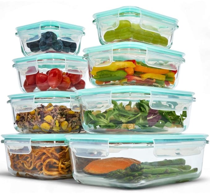 DailySupplies® Meal Prep Bakjes Glas - Vershoudbakjes - Mason Jar
