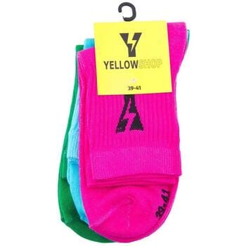 High socks Yellow Pack De 3 Thunder Socks