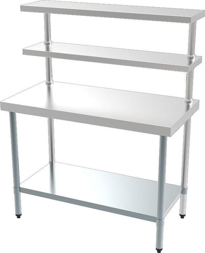 Professionele Werkstation | 60cm diep | 150 cm breed | Combisteel | 7490.0105 | Horeca