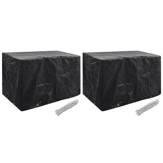 vidaXL - Tuinmeubelhoezen - 2 - st - 8 - ogen - 140x70x90 - cm