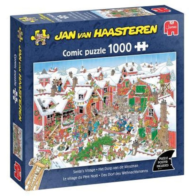 Jumbo Jan van Haasteren Het dorp van de Kerstman 1000 stukjes Volwassenen puzzels