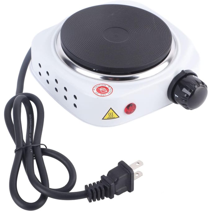 Draagbaar 500W Elektrisch Mini Fornuis Kookplaat Multifunctionele Kachel voor Thuis white
