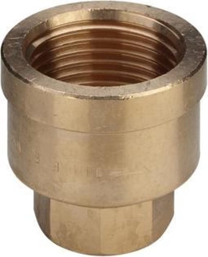 Viega verloopsok 1/2 bi. x 3/8 bi. brons