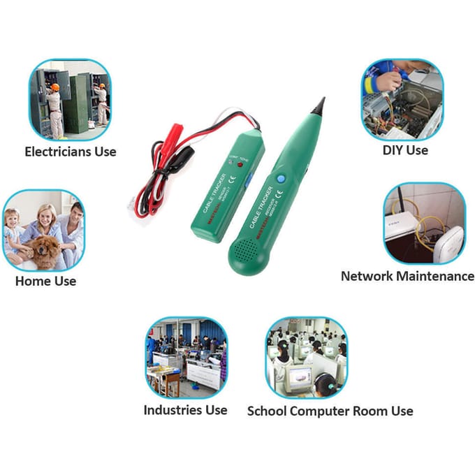 Mastech Telefoon Telefoonkabel Draadlijn Toongenerator Sonde Tracer Tracker blue