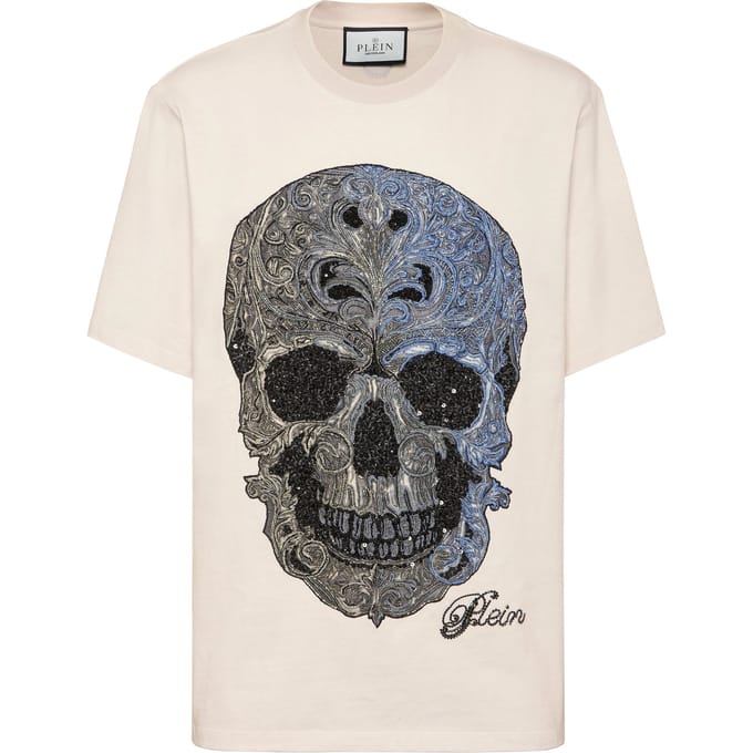 T-Shirt Ronde Hals Ss Skull
