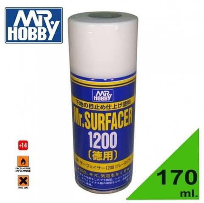 Gunze B515 - Mr Surfacer 1200 Spray Grey - 170ml - Spuitbus voor Plastic Modelbouw