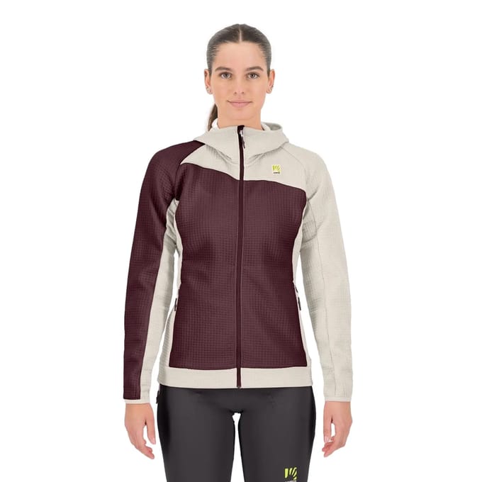 Fleece met capuchon en volledige rits voor dames Karpos Averau