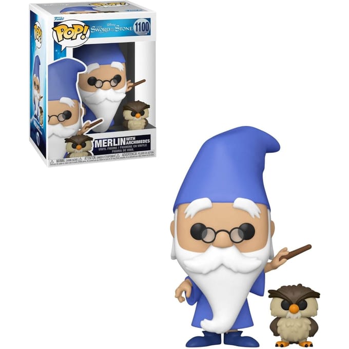 Disney Sword in the Stone Merlin with Archimedes Funko Pop! & Buddy
