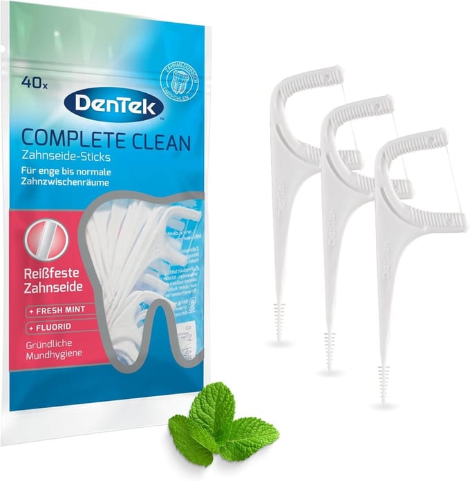 Complete Tandreiniging Flossticks - Muntsmaak - Fluoride - Ergonomisch Ontwerp - 40 Stuks