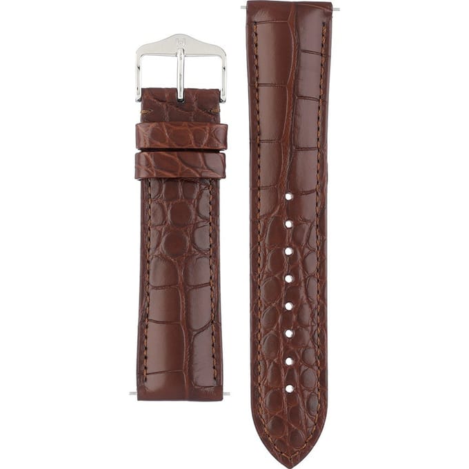 Hirsch 10220719-2-22 Genuine Alligator Horlogeband