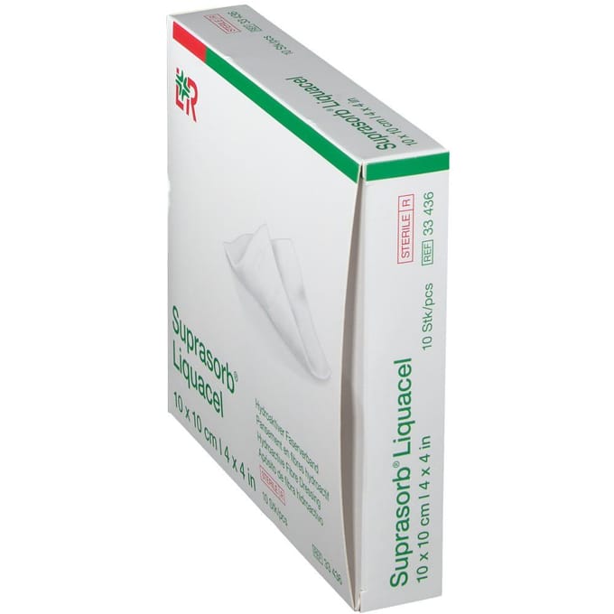 Suprasorb Liquacel Verband 10x10cm 10 33436-180021