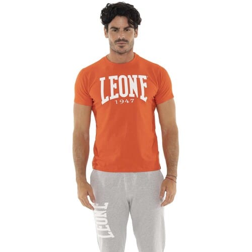 T-shirt Korte Mouw Leone 1947 Man Short Sleeves Big Logo