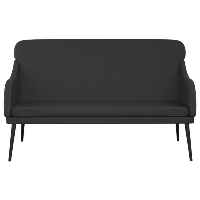 vidaXL - Bankje - 110x76x80 - cm - kunstleer - zwart