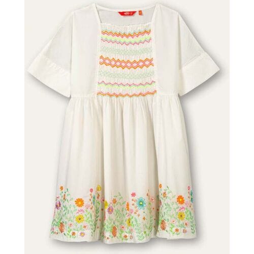 Oilily Donica Jurk- maat152/12yr Bright Wit