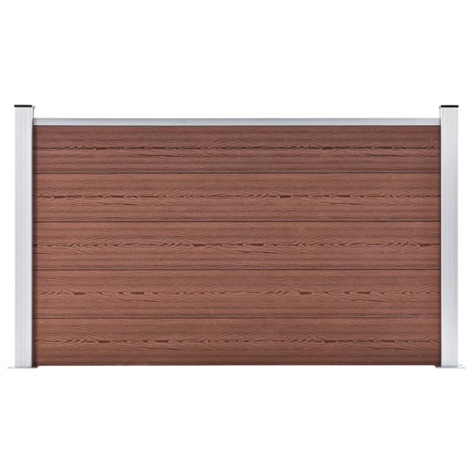 vidaXL - Schutting - 180x105 - cm - HKC - bruin