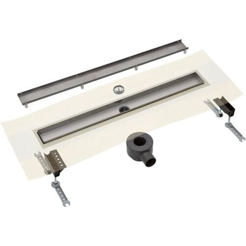 Megabad Profi Collection Drainset complete shower drain 100 cm with cover for tile
