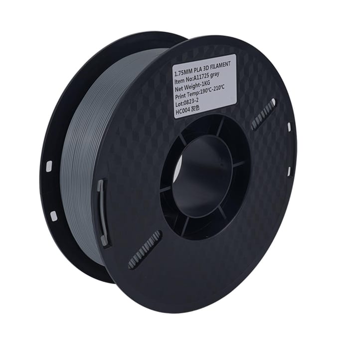 KINGROON 3D-printer PLA-filament 1KG 1,75 mm Hoge kwaliteit 3D-printmateriaal Afbreekbaar gray