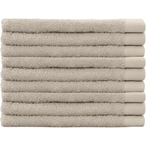 Cinderella Weekend Gastendoek - 34 x 50 cm - 550 g/m² - Hotelkwaliteit - Set van 9 - Taupe