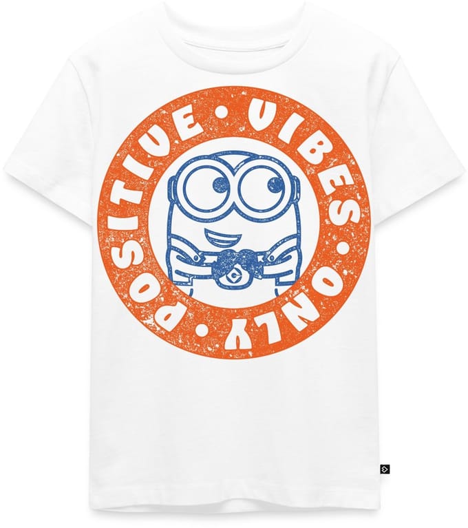 Minions Bob Positive Vibes Premium T Shirt Kinderen