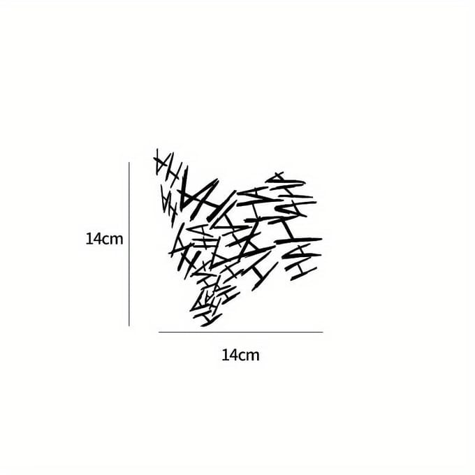 1 stuks Letter Grafische Autosticker one-size zwart