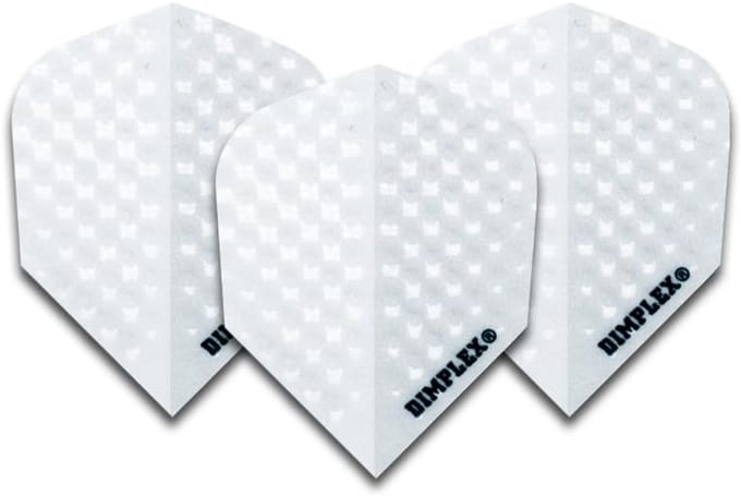 Dartpijlen Flights Wit Dart Accessoires Set van 12