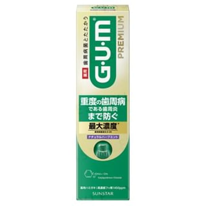 Sunstar - Gum Premium Toothpaste Natural Herb Mint 85g