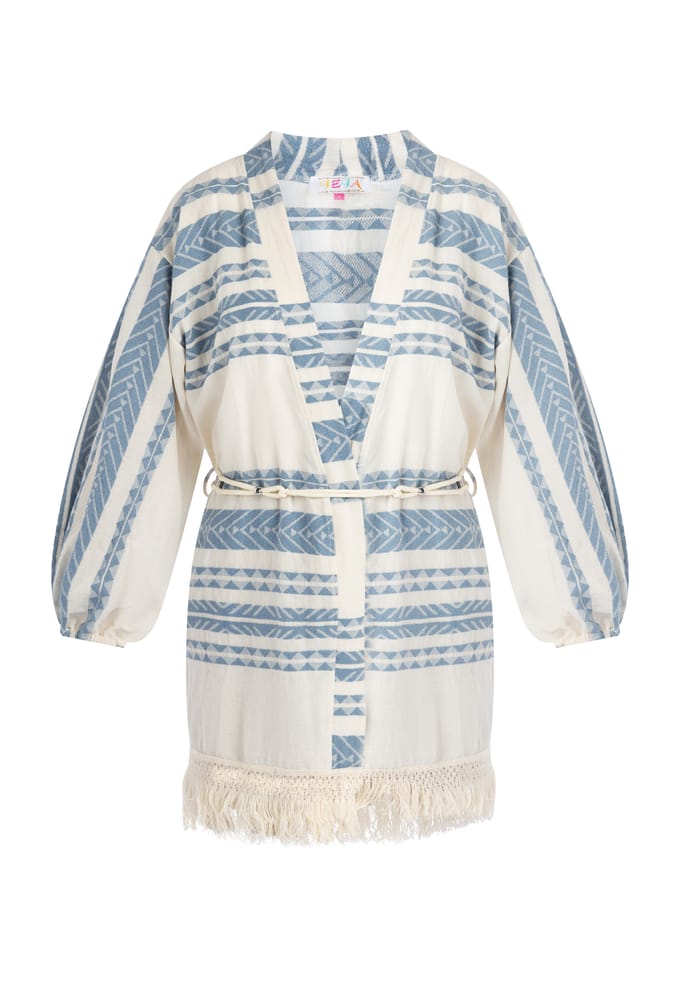 IZIA Kimono Dames blauw
