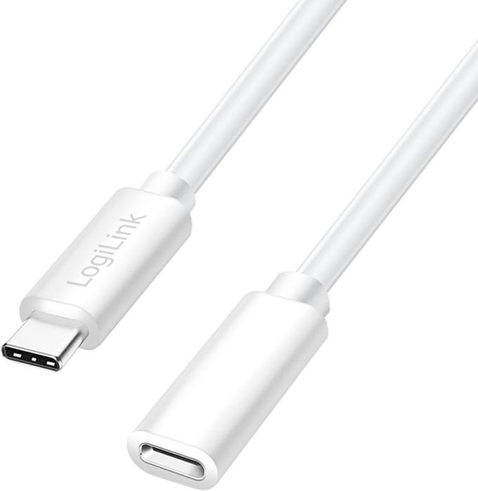 LogiLink USB-C-kabel USB 2.0 USB-C stekker, USB-C bus 2.00 m Wit CU0221