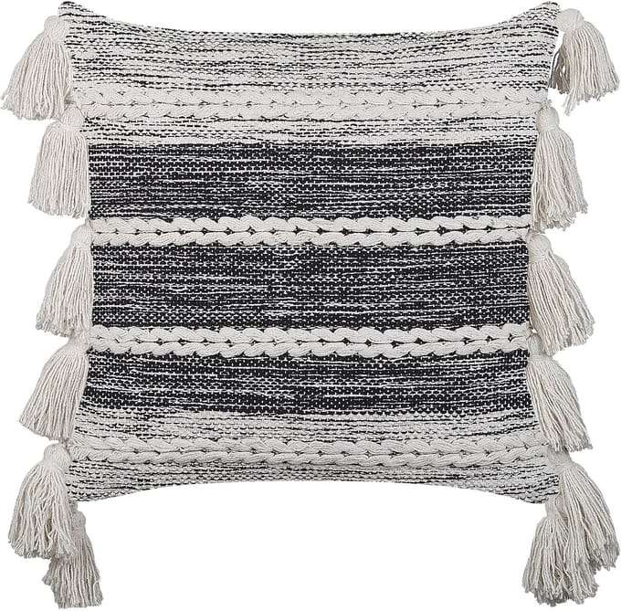 ROCHEA - Sierkussen - Gebroken wit - 45 x 45 cm - Katoen