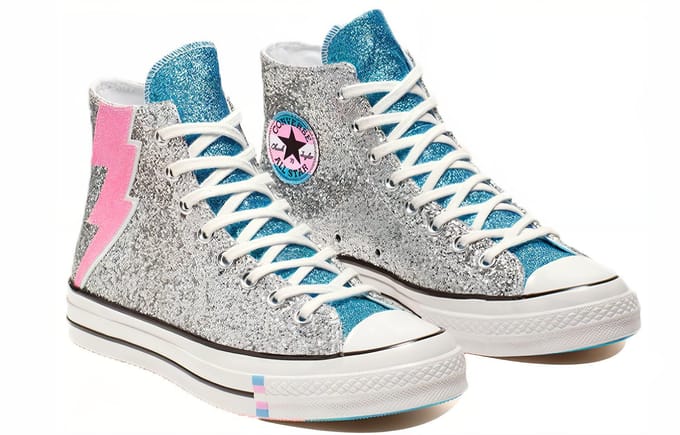 Chuck 70 Converse Hi 'Pride Shimmering Silver' 165723C 36.5 pink