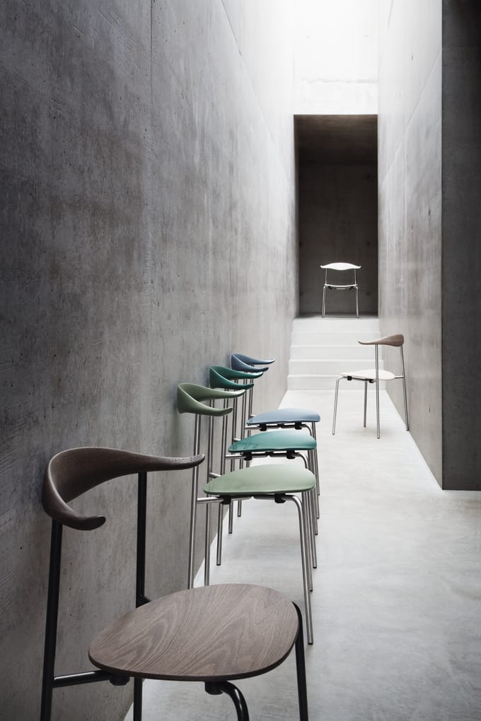 Carl Hansen & Søn - CH88 T stoel - Frame roestvrij staal - eiken geolied - Roestvrij staal - bruin