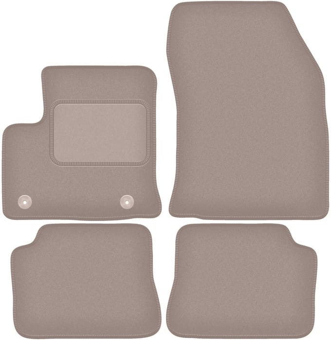 Beige velours vloermatten voor: Opel Mokka-E crossover (2020-)
