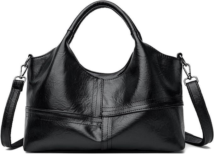 Dames Hobo Handtas met Korte Handgreep van PU Leer