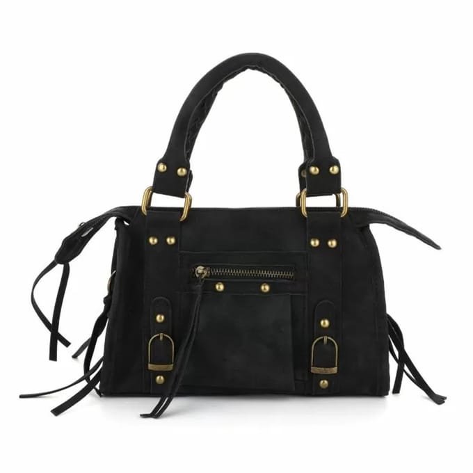Bijoutheek Tas Fringed Slierten Black