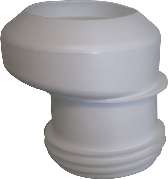 De Beer Excentrisch Closetafvoermanchet Sprong 4 Cm. Wit