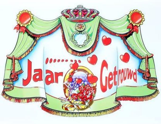 "Kroonschild ""....... Jaar Getrouwd """