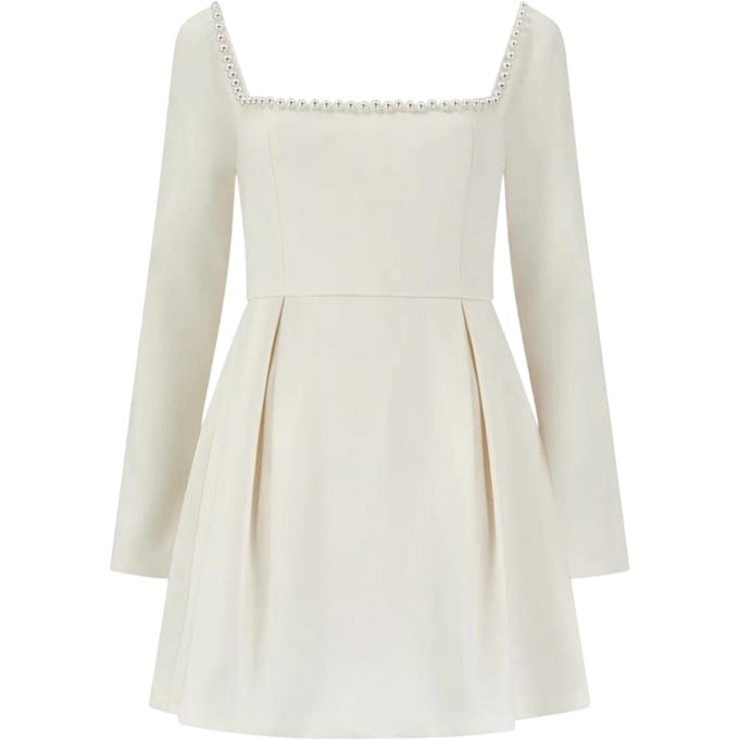 Odd Muse Dames/Dames Ultieme Parel Mini Jurk (Wit)