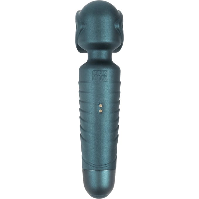 ManWan - Man.Wand EVO - Oplaadbare Masturbator èn Wand Vibrator - Dennengrijs
