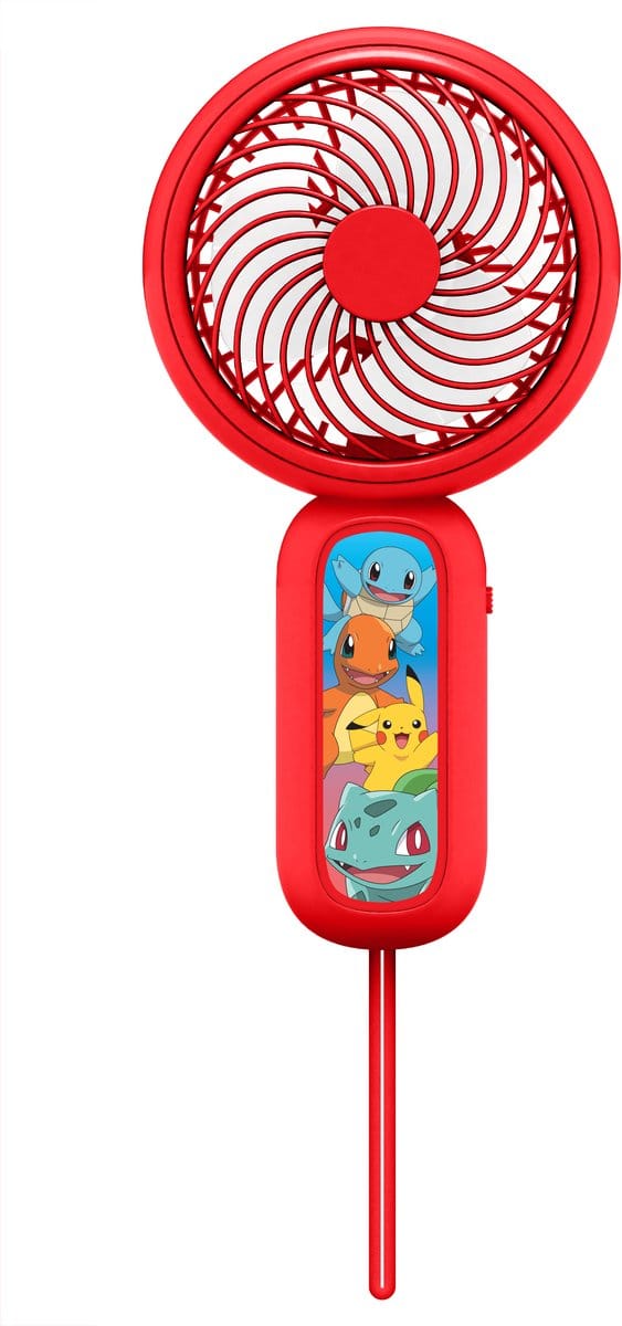 Pokémon Team - draagbare handventilator - zeer stil - USB-C oplaadbaar - met polsbandje