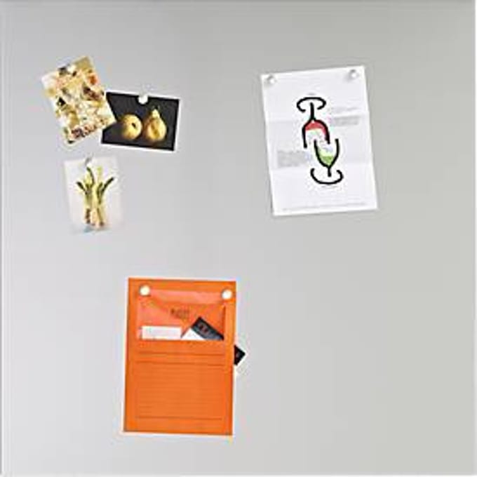 Magneetbord, rvs, 965 x 965 mm