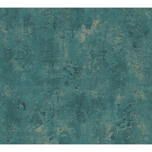 BETONLOOK BEHANG | Industrieel - groen goud - A.S. Création The Bos